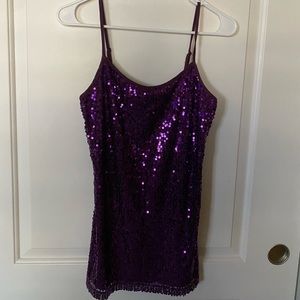 BRAND NEW Weavers Sparkly Purple Cami Tank Top
